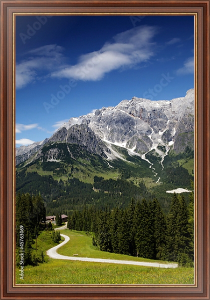 Постер Австрия. Мюльбах с типом исполнения На холсте в раме в багетной раме 35-M719P-83