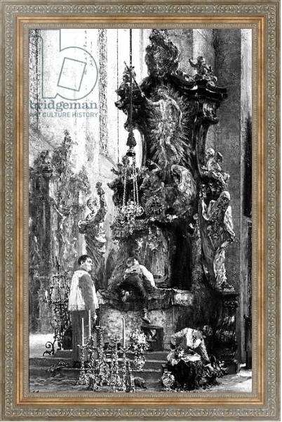 Постер Drawing of an Altar, 1885 с типом исполнения На холсте в раме в багетной раме 484.M48.310