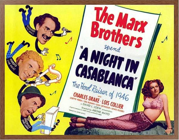 Постер Poster - A Night In Casablanca с типом исполнения На холсте в раме в багетной раме 1727.4310