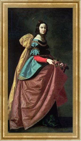 Постер St. Elizabeth of Portugal 1640 с типом исполнения На холсте в раме в багетной раме NA033.1.051
