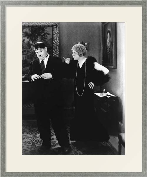 Постер Laurel & Hardy (Twice Two) 2 с типом исполнения Под стеклом в багетной раме 1727.2510
