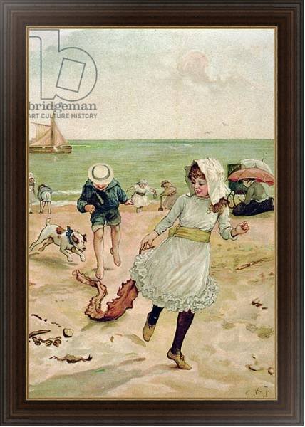 Постер Children and Seaweed from Sunbeams с типом исполнения На холсте в раме в багетной раме 1.023.151