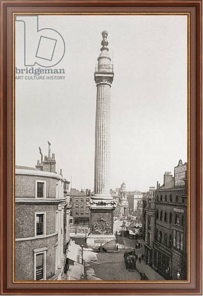 Постер The Monument to the Great Fire of London 1902. с типом исполнения На холсте в раме в багетной раме 35-M719P-83