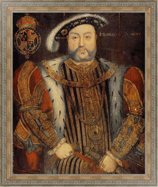 Постер Portrait of Henry VIII 2 с типом исполнения На холсте в раме в багетной раме 484.M48.310