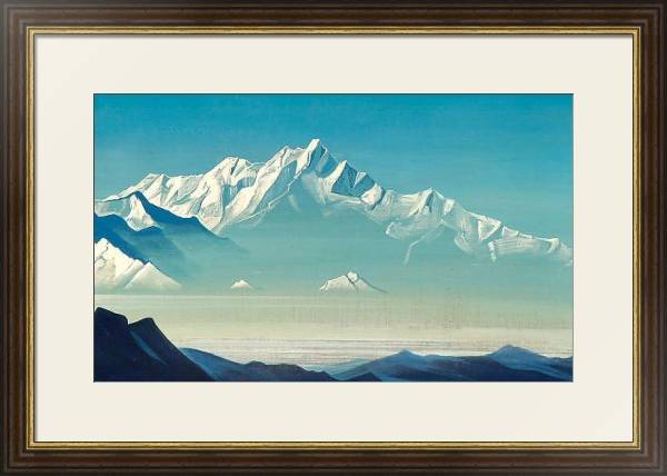 Постер Гора пяти сокровищ (Два мира). Из серии <Святые горы> с типом исполнения Под стеклом в багетной раме 1.023.036