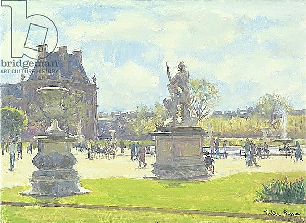 Постер Afternoon in the Tuileries, Paris с типом исполнения На холсте без рамы