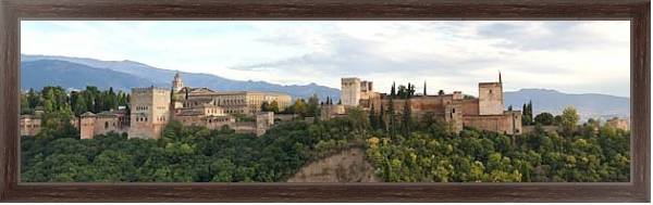 Постер Альгамбра. Гранада. Испания с типом исполнения На холсте в раме в багетной раме 221-02