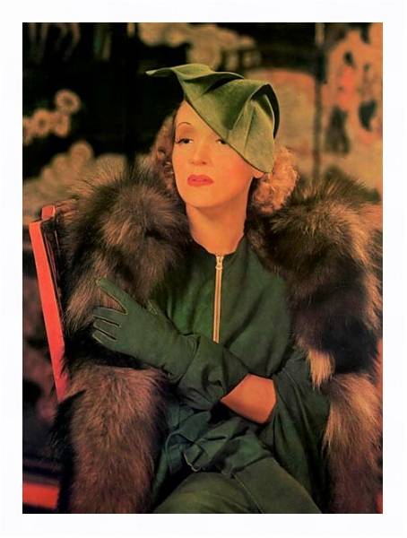 Постер Dietrich, Marlene 8 с типом исполнения На холсте в раме в багетной раме 221-03
