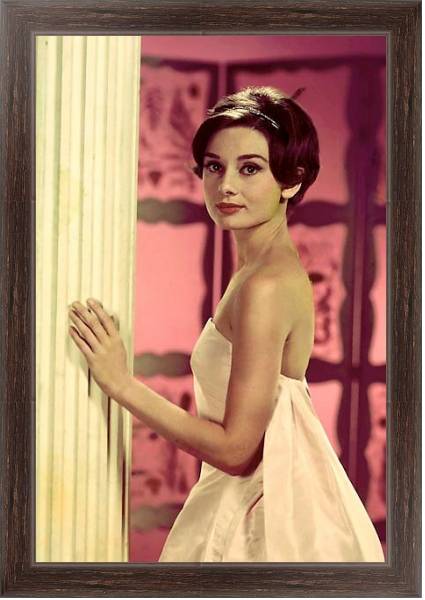 Постер Хепберн Одри 37 с типом исполнения На холсте в раме в багетной раме 221-02