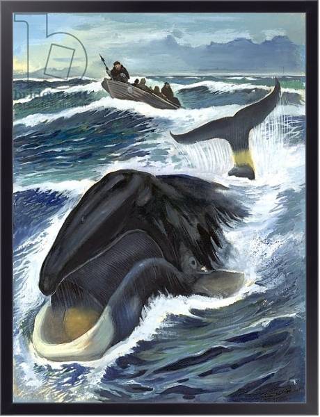 Постер Whaling с типом исполнения На холсте в раме в багетной раме 221-01
