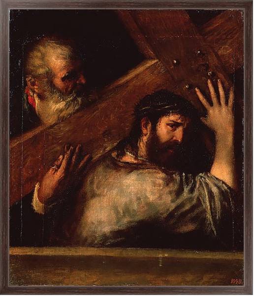 Постер Несение креста с типом исполнения На холсте в раме в багетной раме 221-02