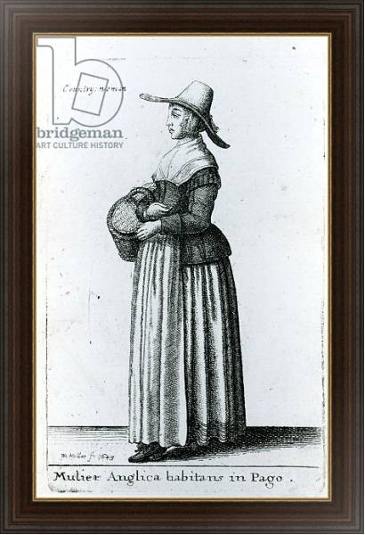 Постер English Country Woman, 1643 с типом исполнения На холсте в раме в багетной раме 1.023.151