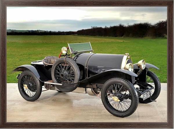 Постер Bugatti Type 18 ''Black Bess'' '1912–14 с типом исполнения На холсте в раме в багетной раме 221-02