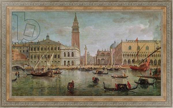 Постер View of Venice, 1719 с типом исполнения На холсте в раме в багетной раме 484.M48.310
