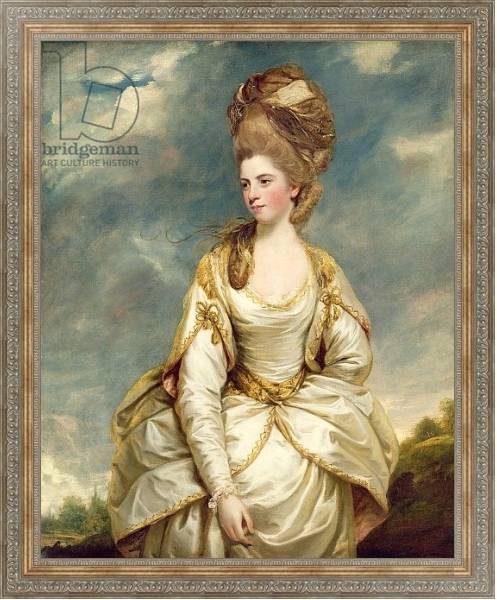 Постер Miss Sarah Campbell, 1777-78 с типом исполнения На холсте в раме в багетной раме 484.M48.310