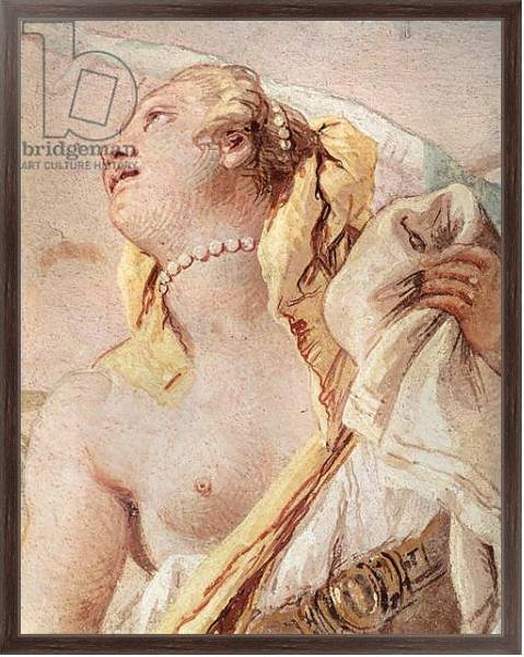 Постер Rinaldo Abandoning Armida, detail of Armida, from 'Gerusalemme Liberata' by Torquato Tasso, 1757 с типом исполнения На холсте в раме в багетной раме 221-02