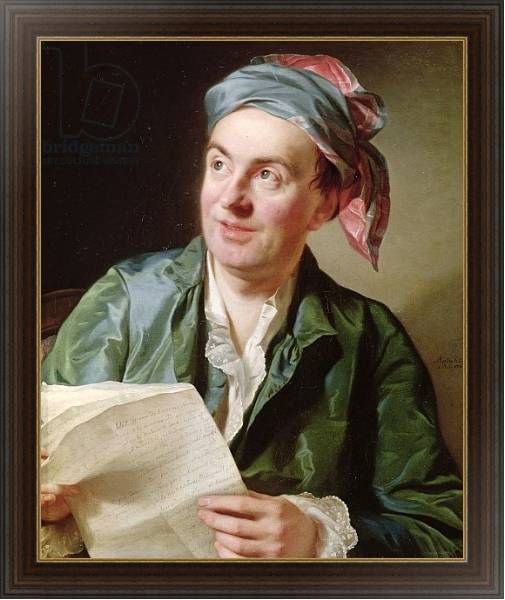 Постер Portrait of Jean-Francois Marmontel 1767 с типом исполнения На холсте в раме в багетной раме 1.023.151