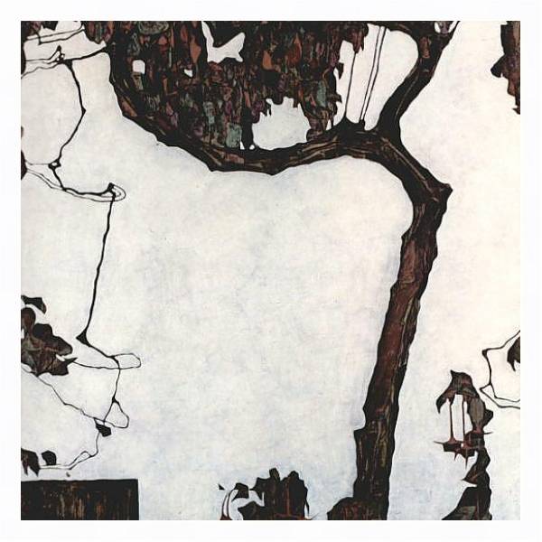 Постер Сливовое дерево с типом исполнения На холсте в раме в багетной раме 221-03