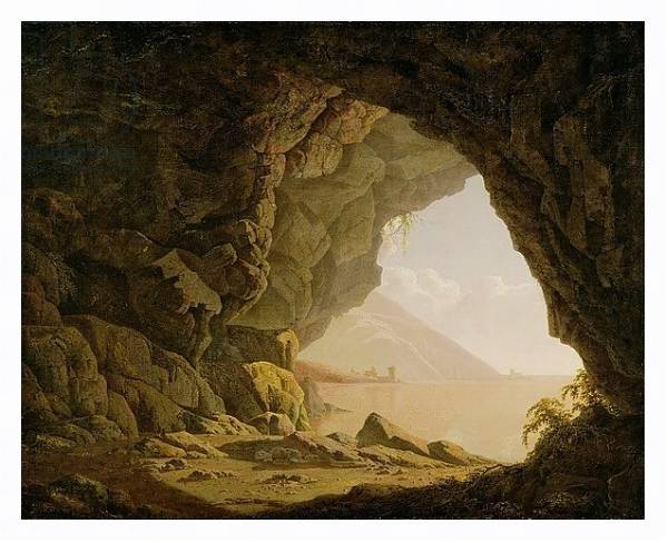 Постер Cavern, Near Naples, 1774 с типом исполнения На холсте в раме в багетной раме 221-03