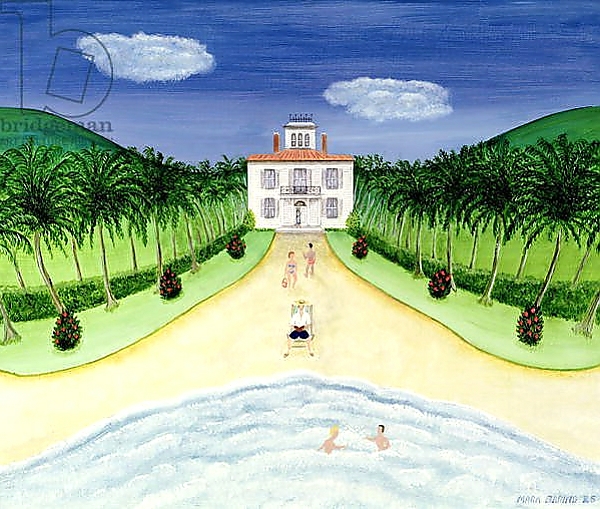 Постер Private Beach с типом исполнения На холсте без рамы
