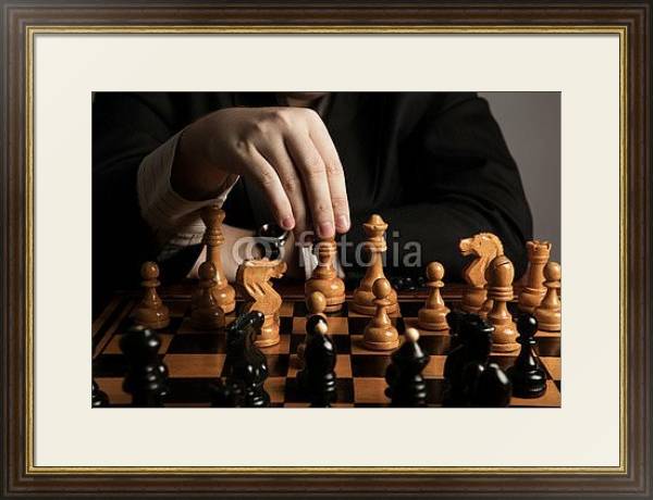 Постер Шахматы 6 с типом исполнения Под стеклом в багетной раме 1.023.036