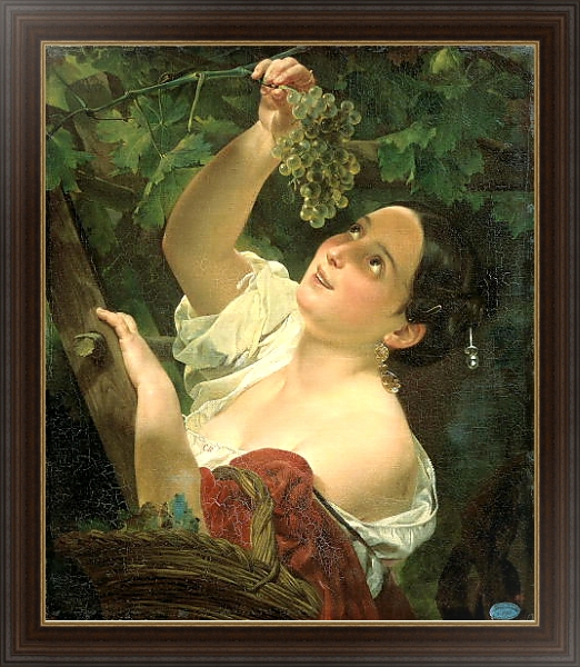 Постер Итальянский полдень с типом исполнения На холсте в раме в багетной раме 1.023.151