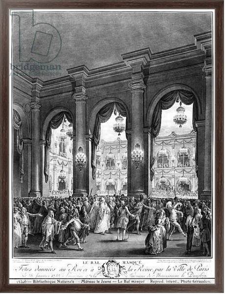 Постер The masked ball, 23rd January 1782 с типом исполнения На холсте в раме в багетной раме 221-02
