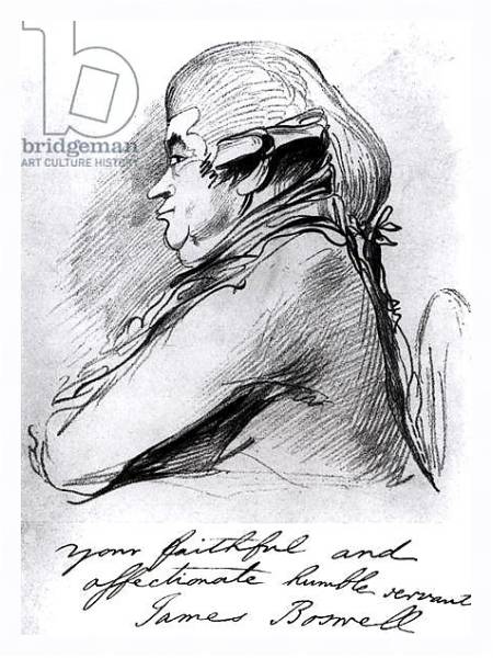 Постер James Boswell, c.1790-95 с типом исполнения На холсте в раме в багетной раме 221-03