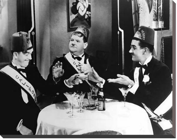 Постер Laurel & Hardy (Sons Of The Desert) с типом исполнения На холсте без рамы