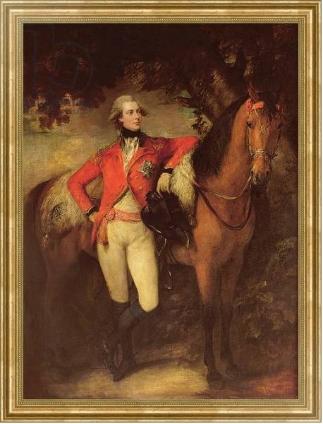 Постер George IV, as Prince of Wales, 1782 с типом исполнения На холсте в раме в багетной раме NA033.1.051