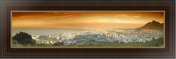 Постер Африка. Кейптаун с типом исполнения На холсте в раме в багетной раме 1.023.151