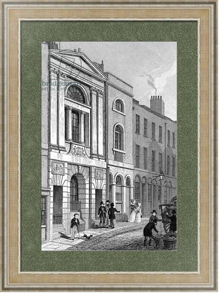Постер Waterman's Hall, St. Mary's Hill с типом исполнения Акварель в раме в багетной раме 485.M40.584