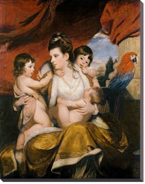 Постер Lady Cockburn and her Three Eldest Sons, 1773 с типом исполнения На холсте без рамы