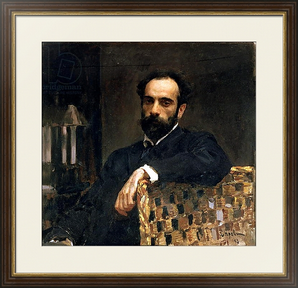 Постер Portrait of the artist Isaak Ilyich Levitan, 1893 с типом исполнения Под стеклом в багетной раме 1.023.036