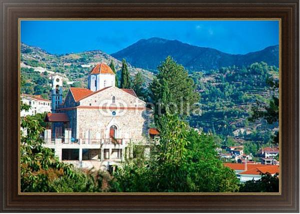 Постер Кипр, горы Троодос с типом исполнения На холсте в раме в багетной раме 1.023.151