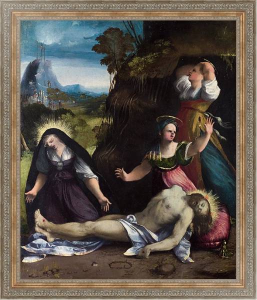 Постер Оплакивание тела Христа с типом исполнения На холсте в раме в багетной раме 484.M48.310