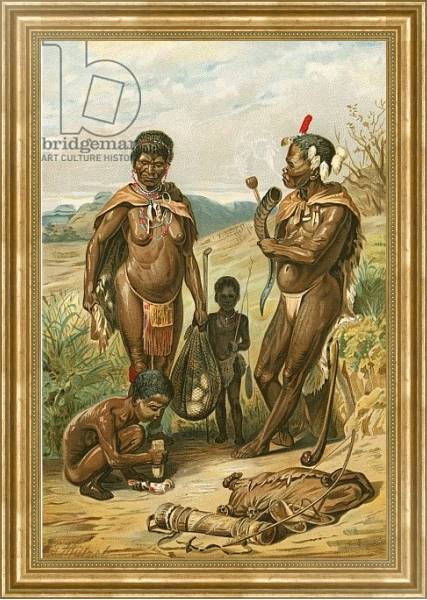 Постер Bushman family с типом исполнения На холсте в раме в багетной раме NA033.1.051