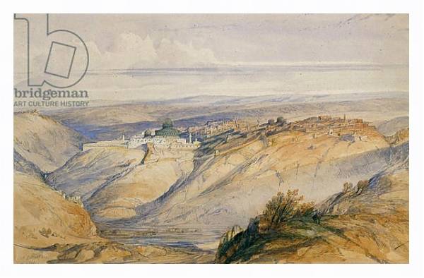 Постер Jerusalem, 1845 с типом исполнения На холсте в раме в багетной раме 221-03