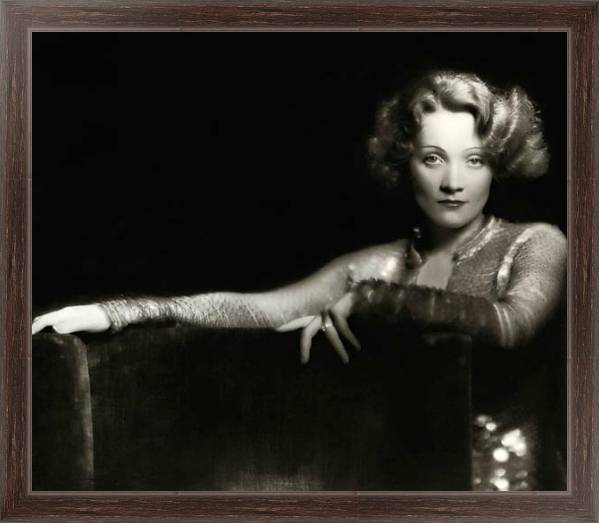 Постер Dietrich, Marlene 12 с типом исполнения На холсте в раме в багетной раме 221-02