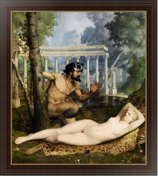 Постер Пан и Венера с типом исполнения На холсте в раме в багетной раме 1.023.151