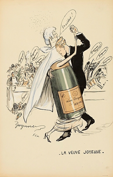 Постер la veuve joyeuse с типом исполнения На холсте без рамы