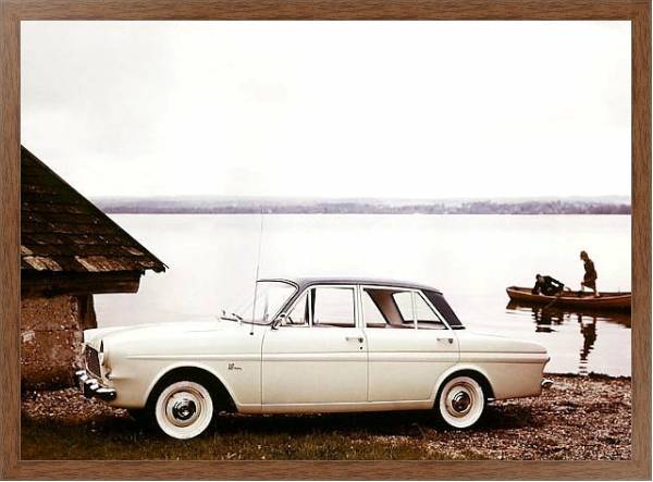 Постер Ford Taunus 12M Sedan (P4) '1962–66 с типом исполнения На холсте в раме в багетной раме 1727.4310