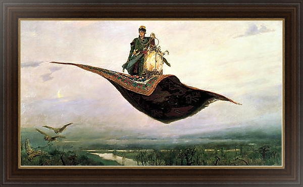 Постер Ковёр-самолёт. 1880 с типом исполнения На холсте в раме в багетной раме 1.023.151