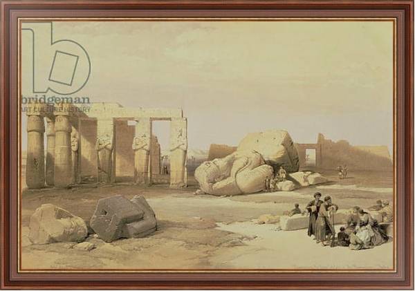 Постер Fragments of the Great Colossus, at the Memnonium, Thebes, 1937 BC с типом исполнения На холсте в раме в багетной раме 35-M719P-83