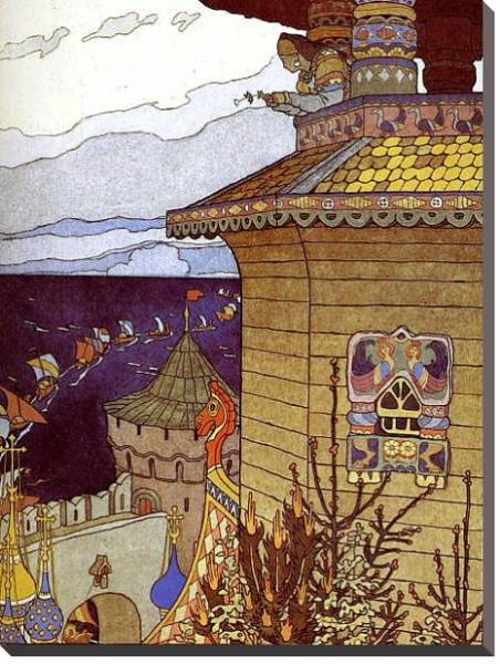 Постер Княгиня на теремной башне с типом исполнения На холсте без рамы