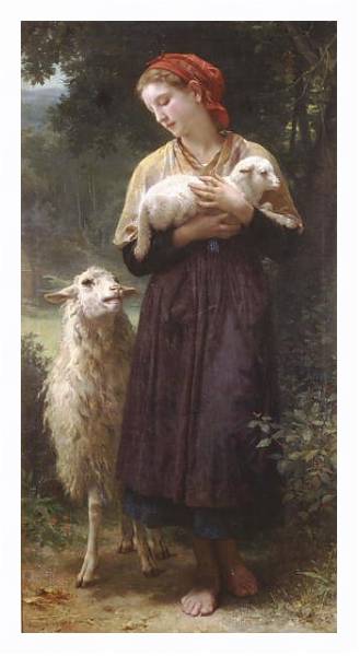 Постер Пастушка 2 с типом исполнения На холсте в раме в багетной раме 221-03