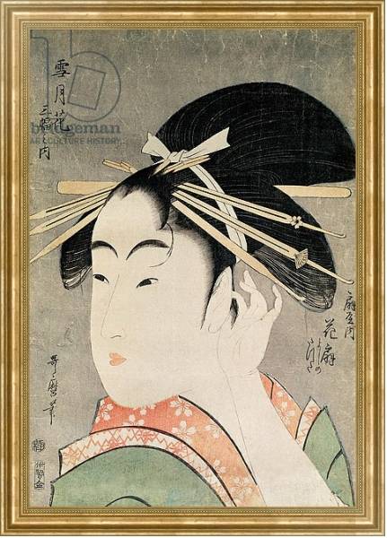 Постер Head of a Woman 4 с типом исполнения На холсте в раме в багетной раме NA033.1.051