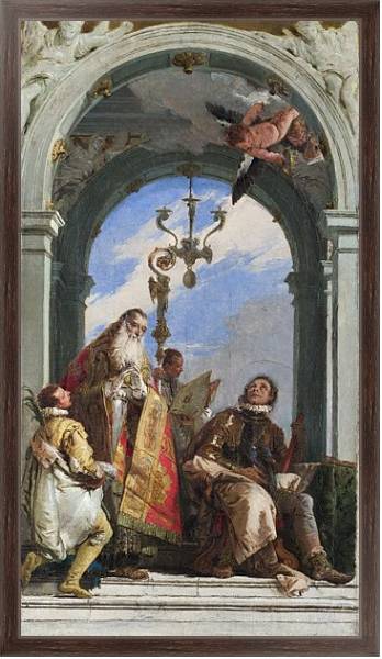 Постер Святые Максимус и Освальд с типом исполнения На холсте в раме в багетной раме 221-02