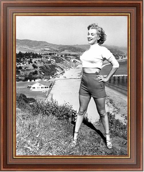 Постер Monroe, Marilyn 87 с типом исполнения На холсте в раме в багетной раме 35-M719P-83