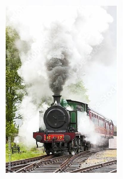 Постер Железная дорога Стратспей, Шотландия с типом исполнения На холсте в раме в багетной раме 221-03